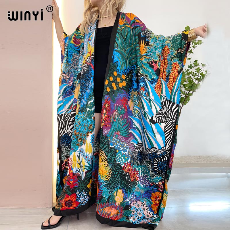 Robe Silk Women - WINYI Africa Medio Oriente Kimono da
