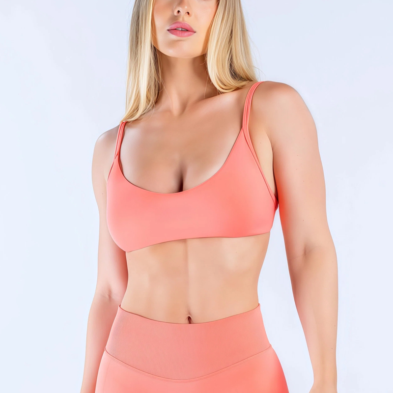 Sports Bra High Impact - HISTELLO Reggiseno Sportivo a Scollo Profondo