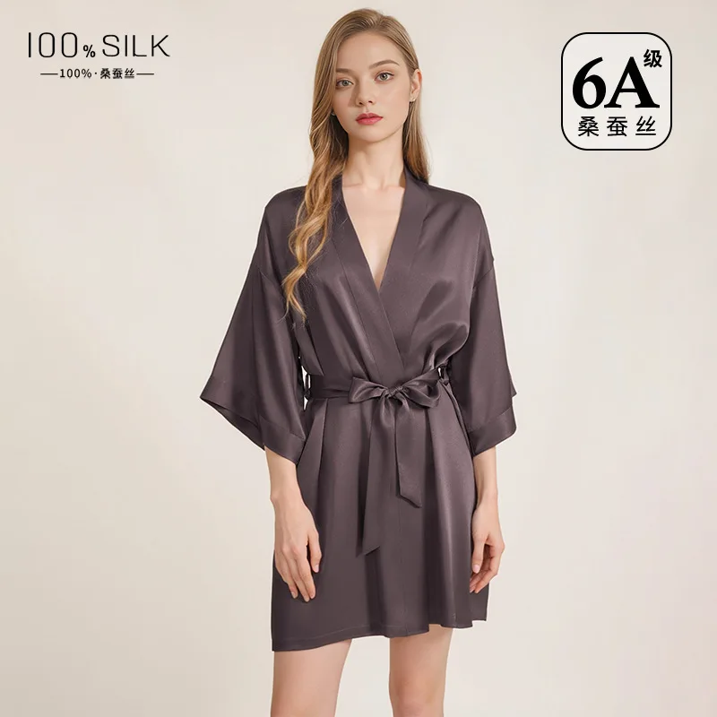 Robe Silk Women - Accappatoio da donna in pura seta